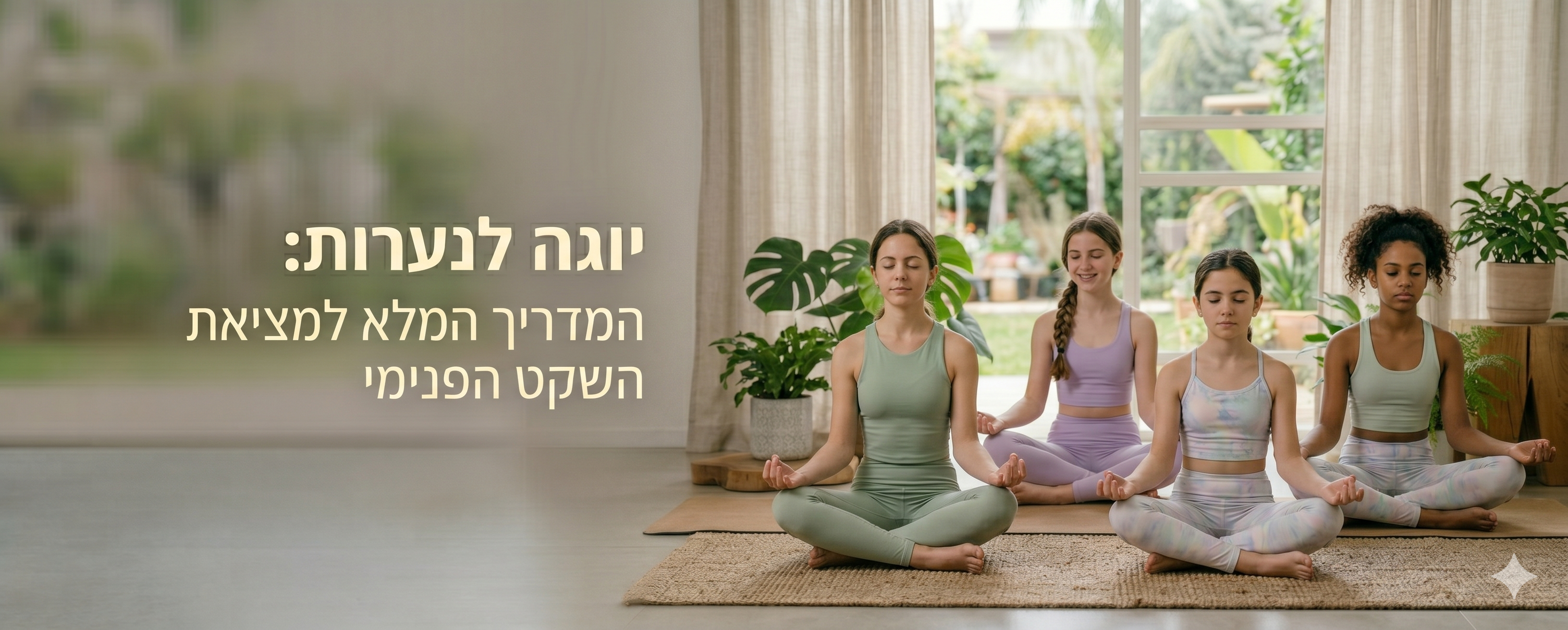 יוגה לנערות: המדריך המלא למציאת השקט הפנימי (והסטייל הנכון)