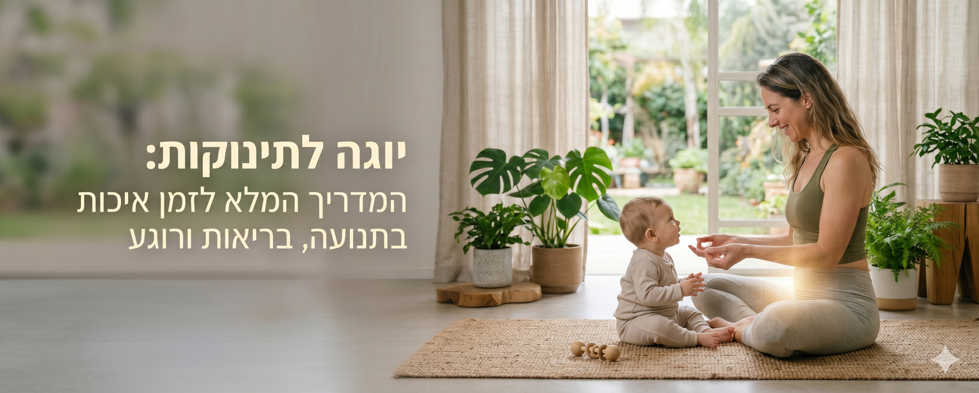 יוגה לתינוקות: המדריך המלא לזמן איכות בתנועה, בריאות ורוגע