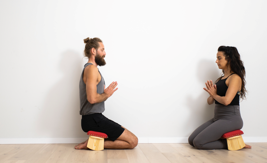 שרפרף מדיטציה צ'אנדרה רגל מעוגלת