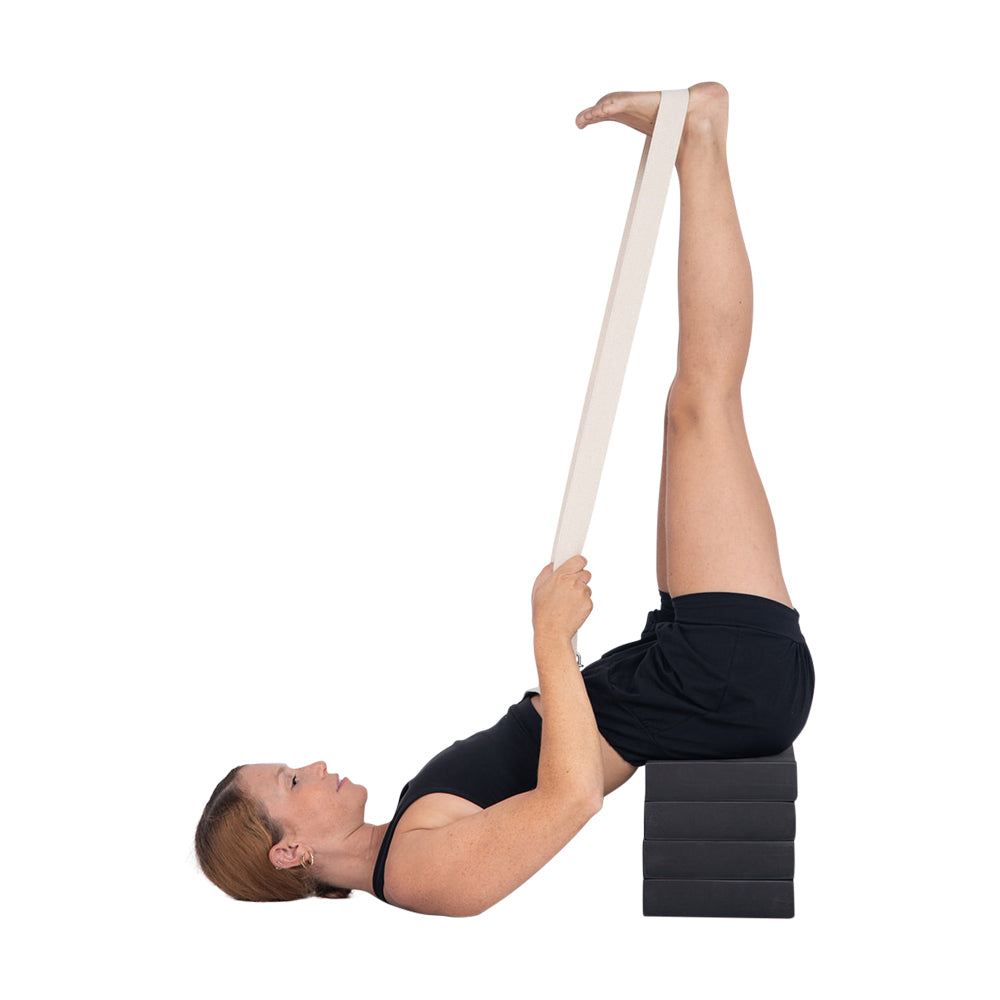 חגורת יוגה 2.3 מ' אופוויט-חבלים חגורות ורצועות יוגה-יוגה סטור