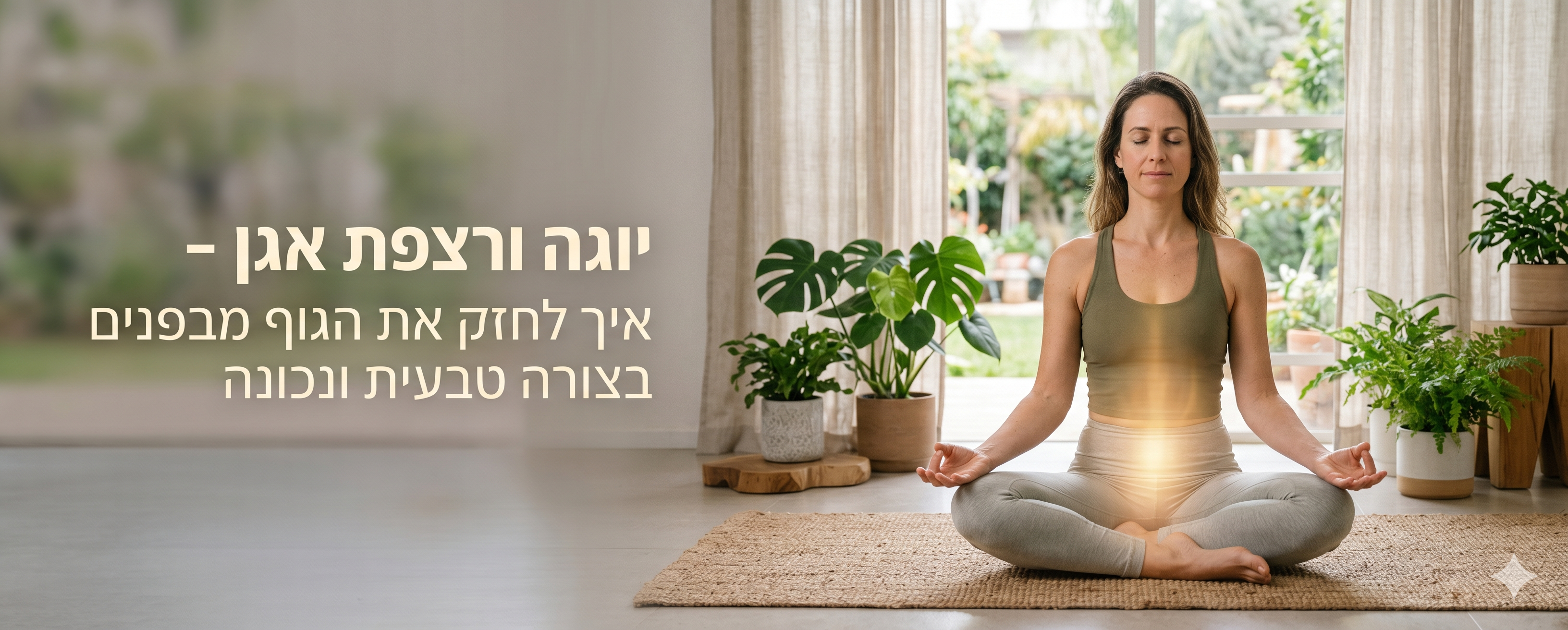 יוגה ורצפת אגן - איך לחזק את הגוף מבפנים בצורה טבעית ונכונה