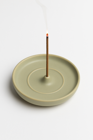 מעמד משולב לקטורת עשוי חרס